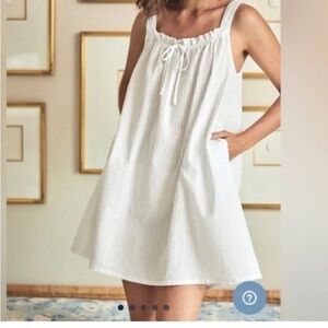 White Sleeveless Nightgown